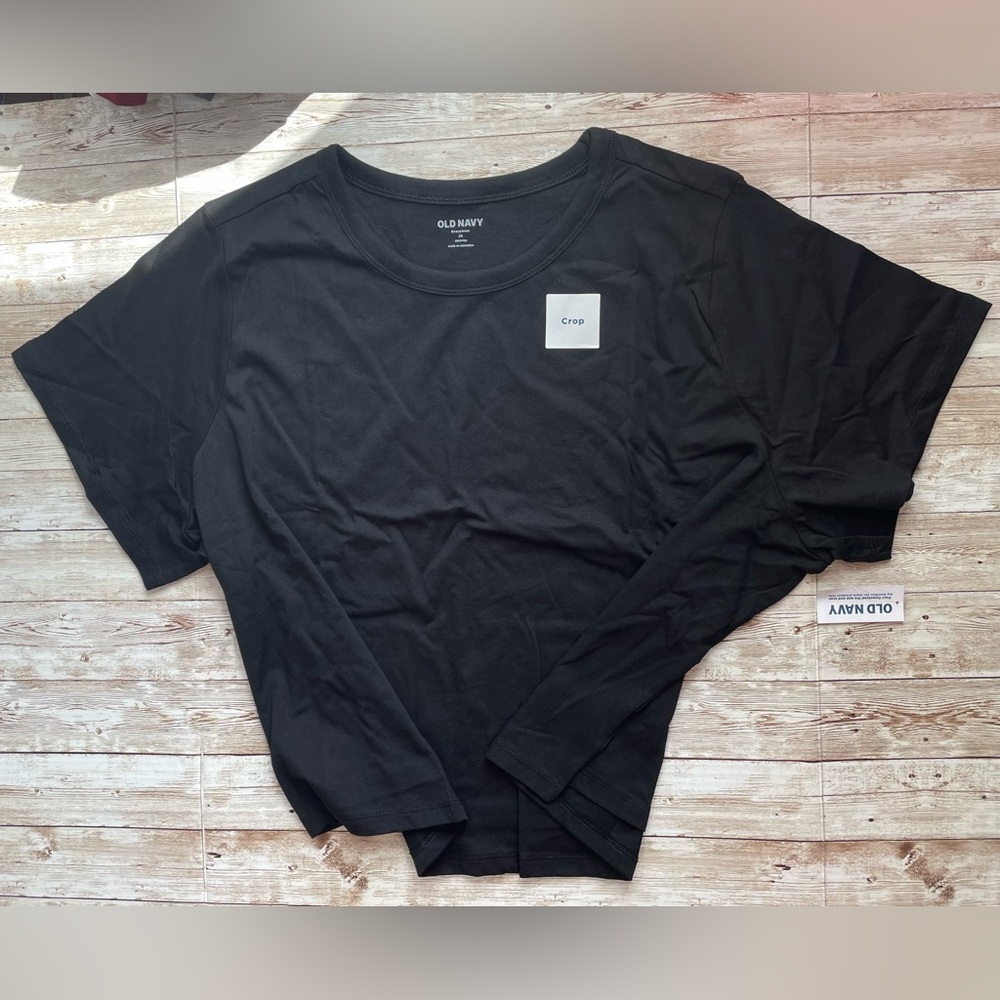 🆕 RESERVED EB Old Navy Women's EveryWear Crop Cropped Short Sleeve T-Shirt 2X - Picture 6 of 15